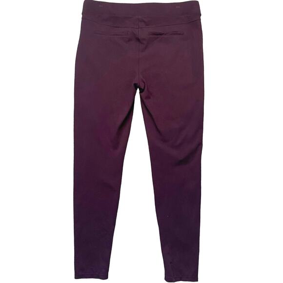 LIVERPOOL Reese Ponte Knit Pull On‎ Pants Ankle Leggings Aubergine Womens 12 US - Picture 4 of 8